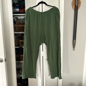 Big Bud Press Honeycomb Easy Pants - Dark Emerald Green - Medium - EUC